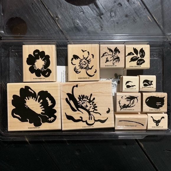 Stampin Up! Wild Rose - Set of 12 Stamps - Picture 1 of 8